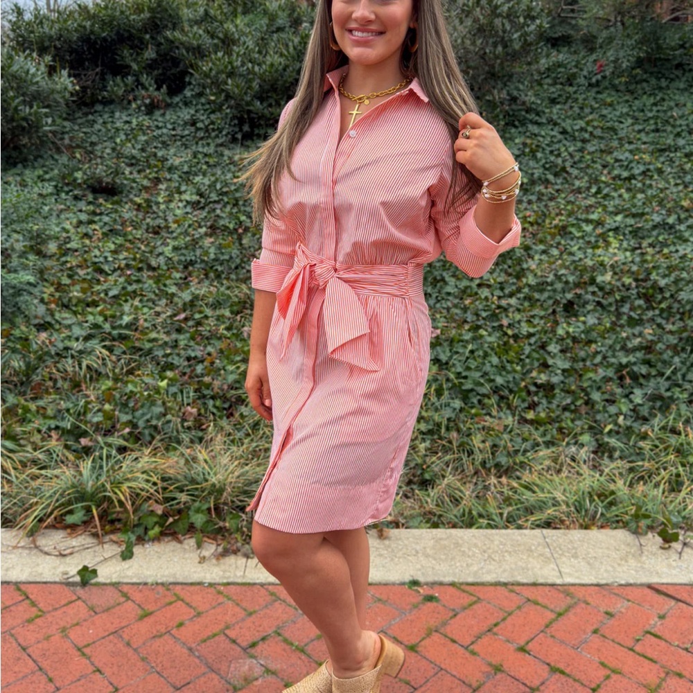 Gretchen Scott Wash And Wear Breezy Blouson Stripe Dress
